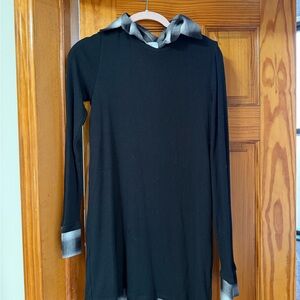 Bailey 44 Black Ribber Shirtdress